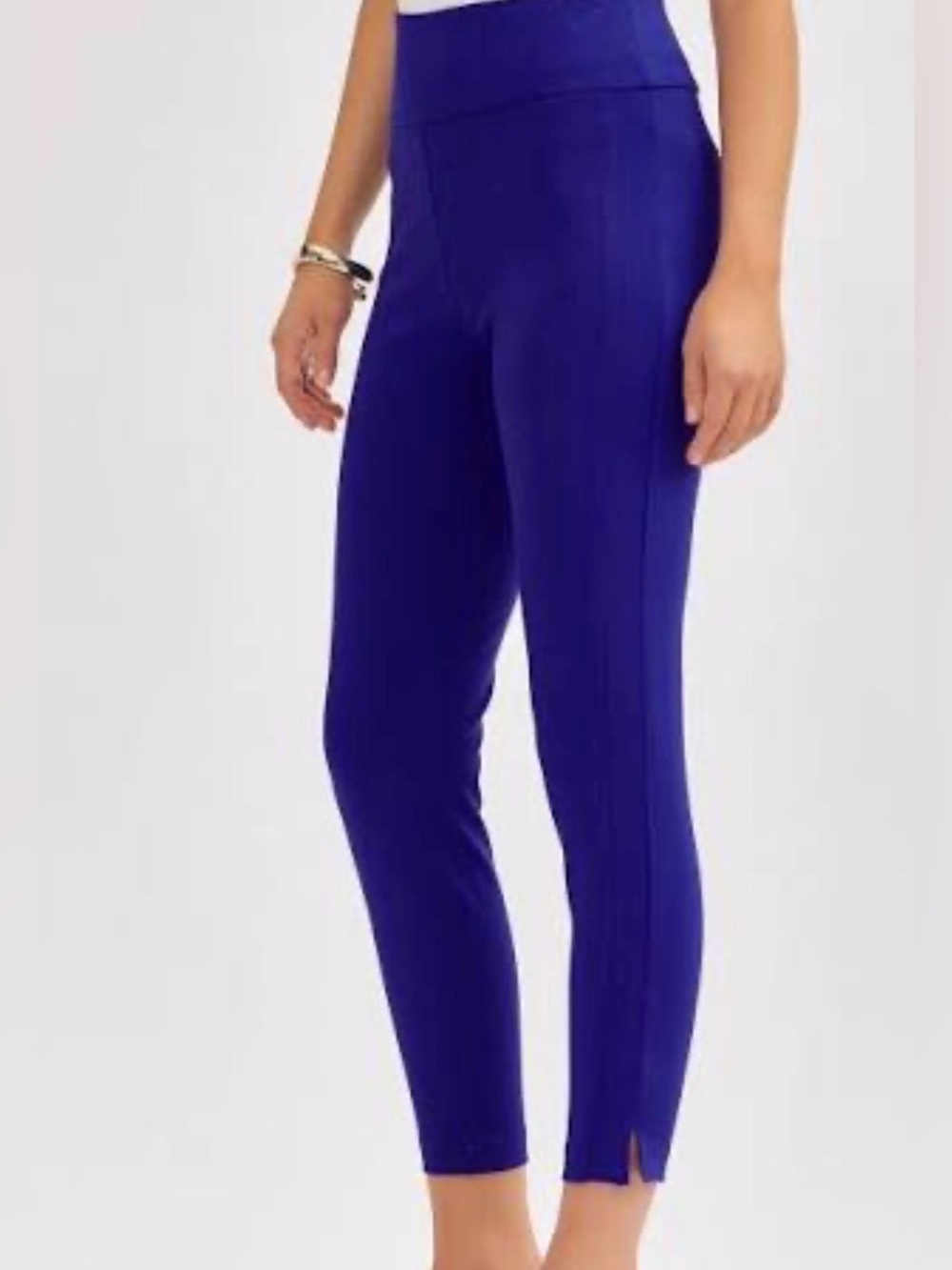 NWT Dear Scarlett Size 1x Women’s Royal Blue Pull-on Skinny Ankle Pants